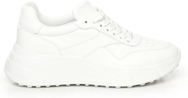 Hogan Witte Sneakers Vetersluiting Stijl White Heren