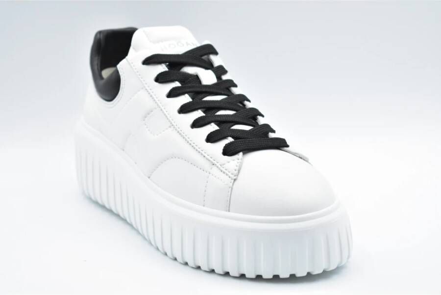 Hogan Witte Veterschoenen Platte Schoenen Elegante Stijl White Dames