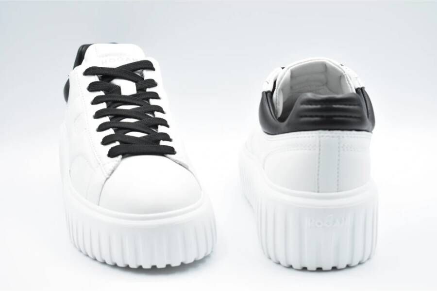 Hogan Witte Veterschoenen Platte Schoenen Elegante Stijl White Dames