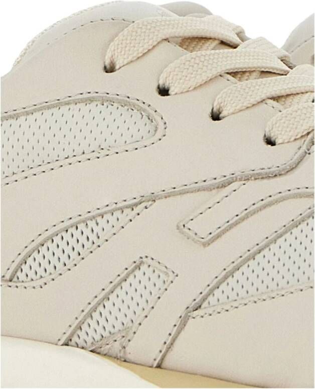 Hogan Witte Yoghurt Sneakers Beige Heren