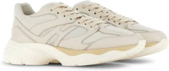 Hogan Witte Yoghurt Sneakers Beige Heren