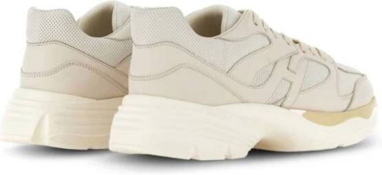 Hogan Witte Yoghurt Sneakers Beige Heren