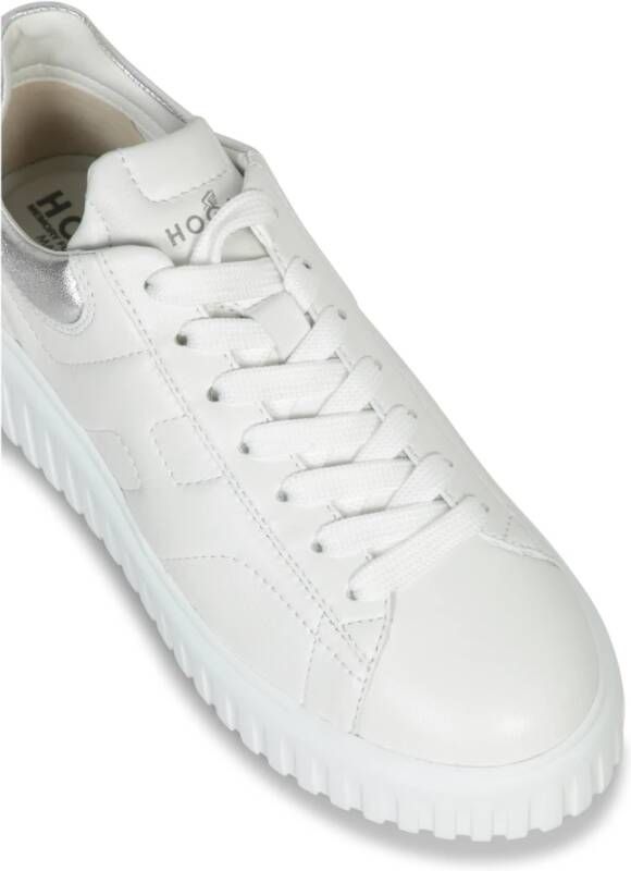 Hogan Zilver Wit Gestreepte Sneakers White Dames