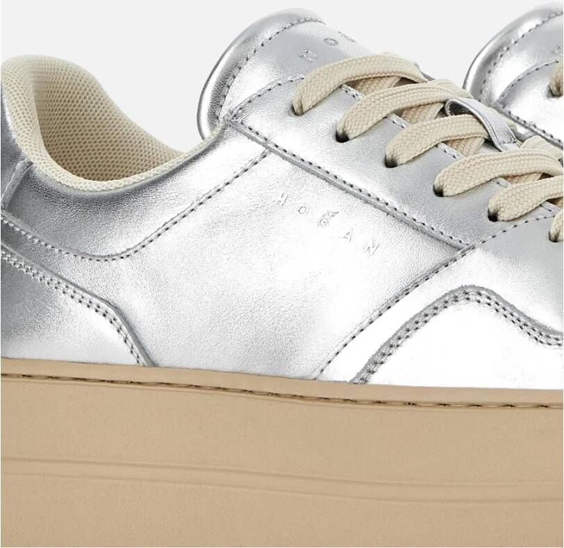 Hogan Zilveren Skyscraper Sneakers Gray Dames