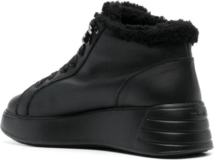 Hogan Zwarte Casual High Top Sneakers Black Dames