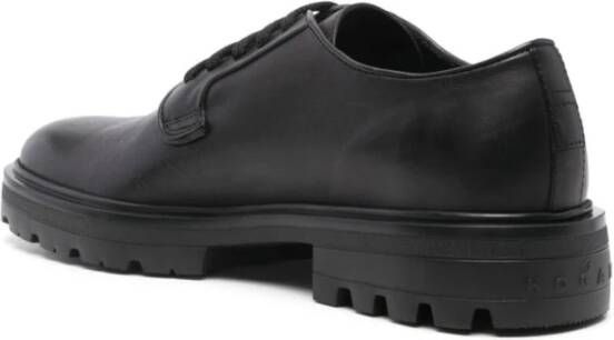 Hogan Zwarte Derby Schoenen Black Heren