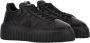 Hogan Zwarte Leren Sneakers Ronde Neus Vetersluiting Black Dames - Thumbnail 2