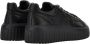 Hogan Zwarte Leren Sneakers Ronde Neus Vetersluiting Black Dames - Thumbnail 3