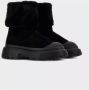 Hogan Zwarte Harige Enkellaarsjes Slip-On Black Dames - Thumbnail 5