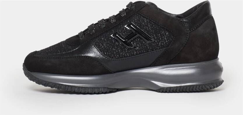 Hogan Zwarte Interactieve Sneakers voor Vrouwen Black Dames