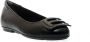 Hogan Zwarte Leren Ballerina Schoenen Black Dames - Thumbnail 2