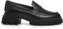 Hogan Zwarte Leren Loafer Schoen Black Dames - Thumbnail 2