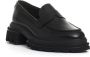 Hogan Zwarte Leren Loafer Schoen Black Dames - Thumbnail 3