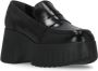 Hogan Zwarte Leren Loafers Ronde Neus Black Dames - Thumbnail 3