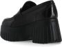 Hogan Zwarte Leren Loafers Ronde Neus Black Dames - Thumbnail 4