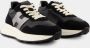 Hogan Zwarte Leren Sneakers met Metalen Logo Black Dames - Thumbnail 10