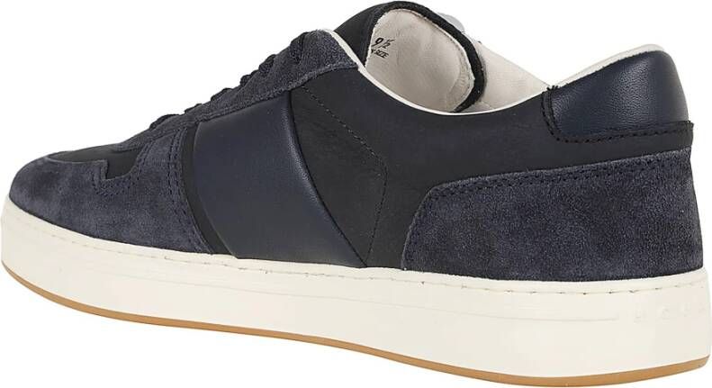 Hogan Zwarte Leren Sneakers Black Heren