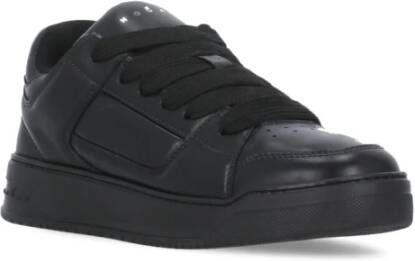 Hogan Zwarte Leren Sneakers met Verhoogde Zool Black Heren