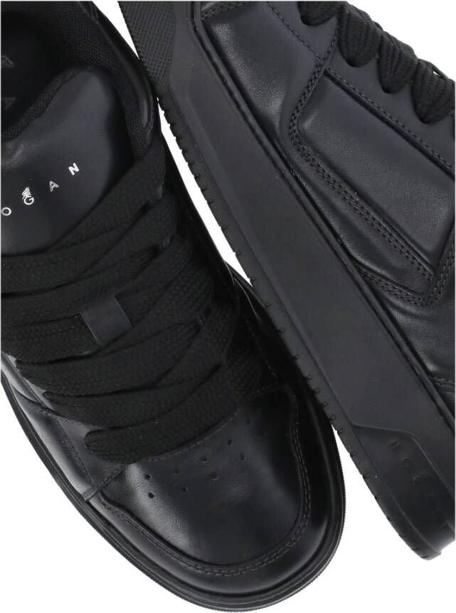 Hogan Zwarte Leren Sneakers met Verhoogde Zool Black Heren