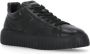 Hogan Zwarte Leren Sneakers Ronde Neus Iconische H Black Heren - Thumbnail 3