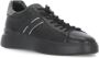 Hogan Zwarte Leren Sneakers Ronde Neus Vetersluiting Black Heren - Thumbnail 3