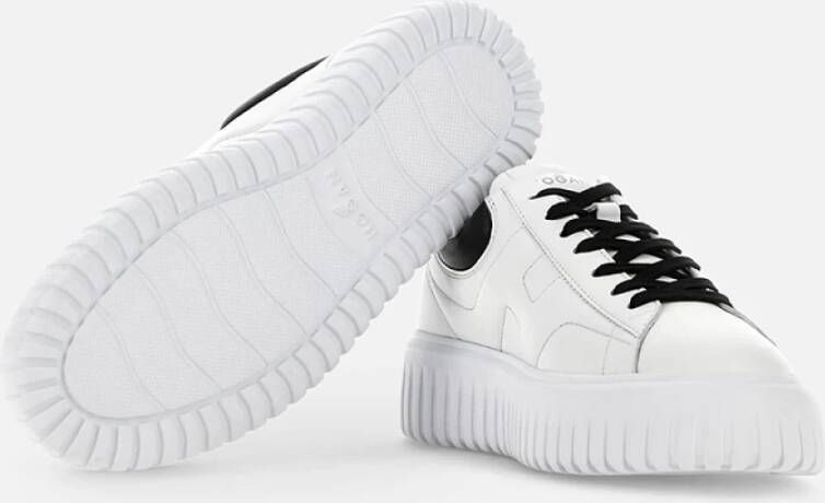 Hogan Zwarte Leren Sneakers voor dagelijks gebruik White Heren