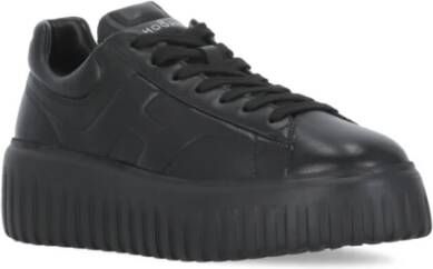 Hogan Zwarte Leren Sneakers voor Vrouwen Black Dames