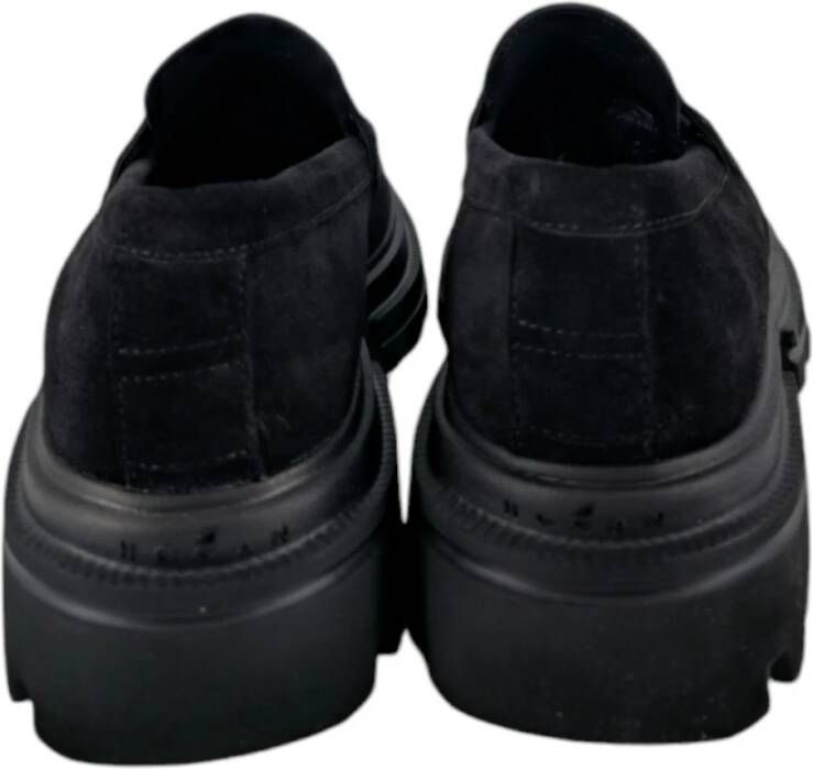 Hogan Zwarte Loafer Tankzool Black Dames