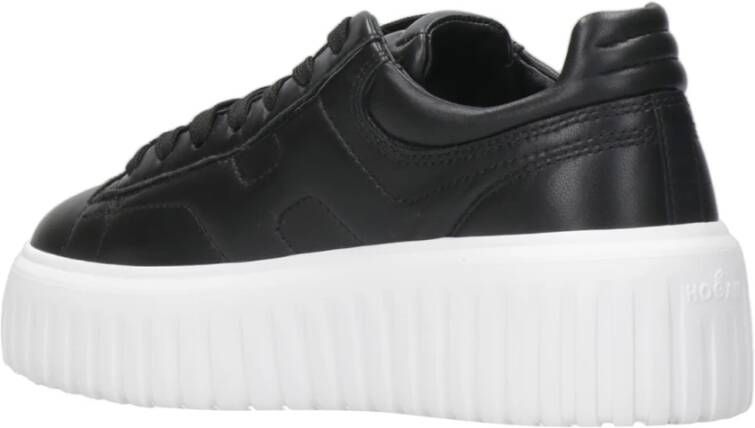 Hogan Zwarte Nappa Iconische Sneakers Black Dames