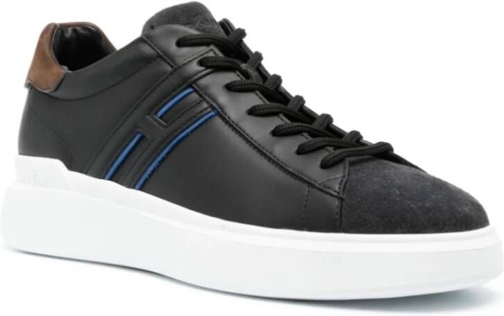 Hogan Zwarte platte schoenen met memory foam Black Heren