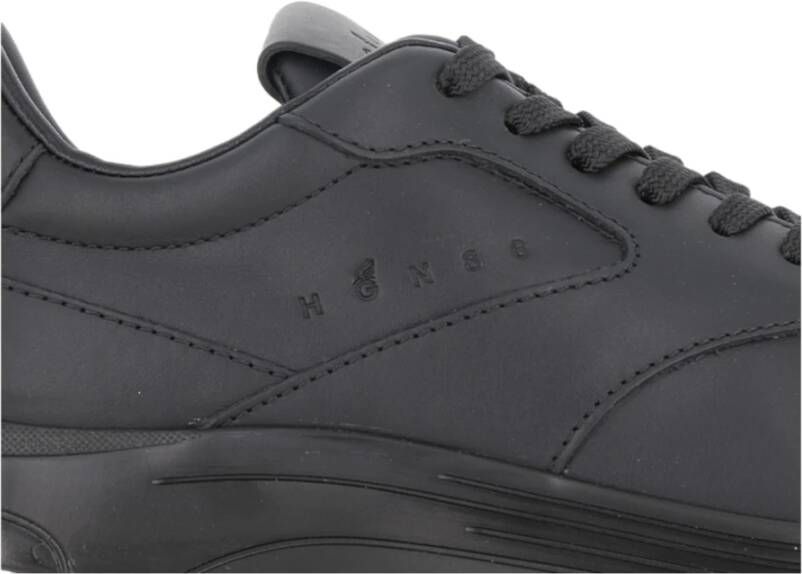 Hogan Zwarte platte schoenen voor vrouwen Black Heren