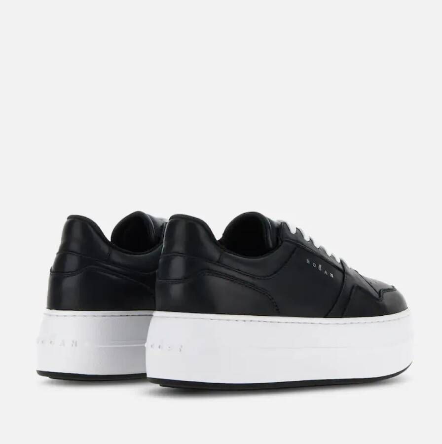 Hogan Zwarte Skyscraper Sneakers Urban Chic Black Dames