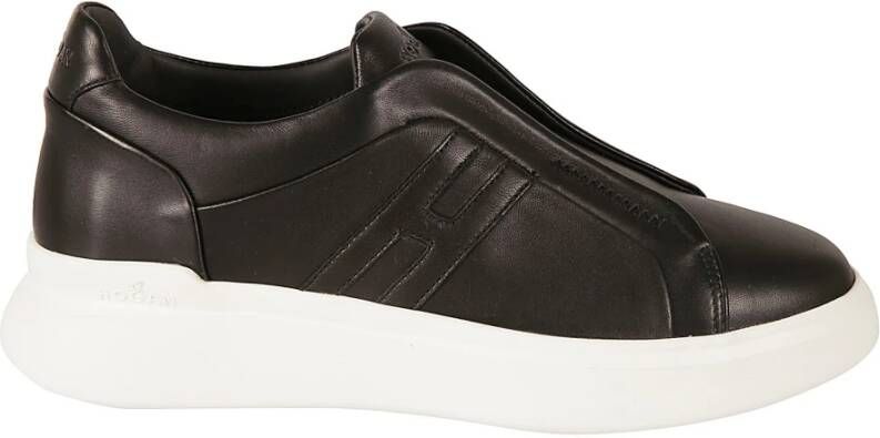 Hogan Zwarte Slip-On Sneakers Flatform Zool Black Heren