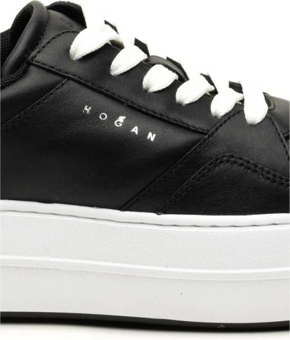 Hogan Zwarte Sneakers Allacciato Stijl Black Dames