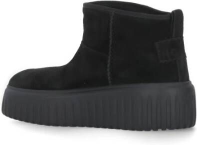 Hogan Zwarte Suède Sneakers Black Dames