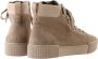 Hogl 103632 VeterlaarzenHoge sneakersDames veterschoenenHalf-hoge schoenen Wit beige - Thumbnail 3