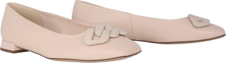 Högl Beige leren ballerina schoenen Beige Dames