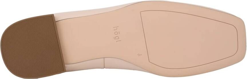 Högl Beige leren ballerina schoenen Beige Dames