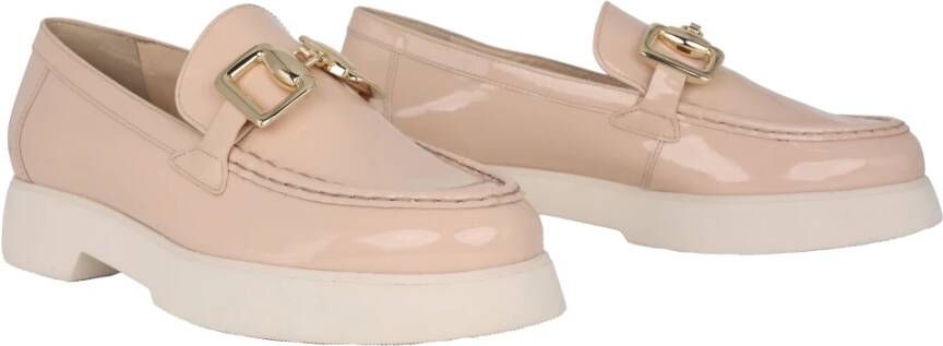 Högl Beige Patent Leren Loafer voor Dames Beige Dames