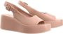 Högl Beige Platte Sandalen voor Vrouwen Pink Dames - Thumbnail 2