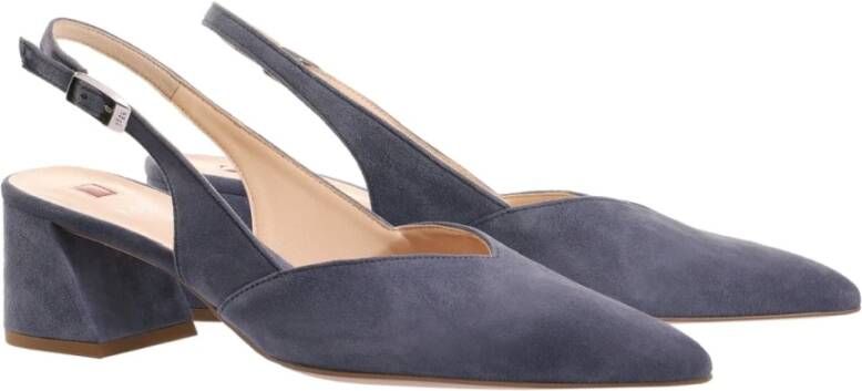 Högl Blauwe Platte Sandalen voor Vrouwen Blue Dames