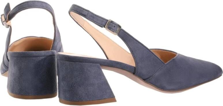 Högl Blauwe Platte Sandalen voor Vrouwen Blue Dames