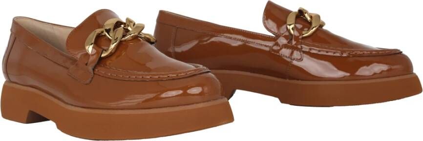 Högl Bruin Patent Dames Loafer Brown Dames