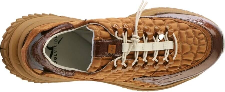 Högl Bruine Vrijetijds Sneakers voor Vrouwen Brown Dames