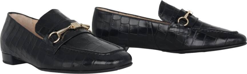 Högl Elegante zwarte lakloafers Black Dames