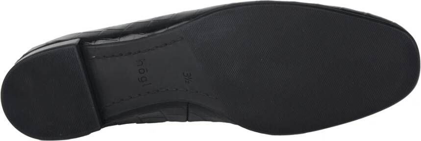 Högl Elegante zwarte lakloafers Black Dames