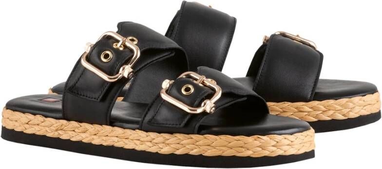 Högl Premiumsheep Hoge Hak Sandalen Zwart Dames