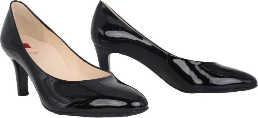 Högl Lakleren pump met 6 cm hak Black Dames