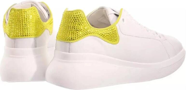 Högl Metallic Lime Platform Sneaker White Dames