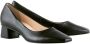 Högl Elegante Leren Blokhak Pumps Black Dames - Thumbnail 28